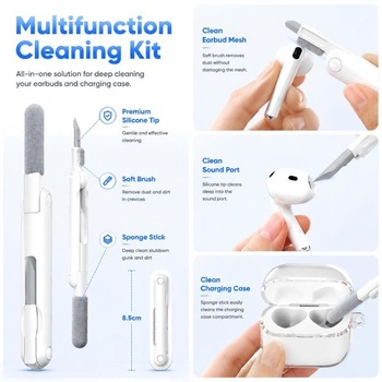Kompatibilné s puzdrami na AirPods 5/4, puzdrami na AirPods 5/4, puzdrami na AirPods 4 A - Biele - 5