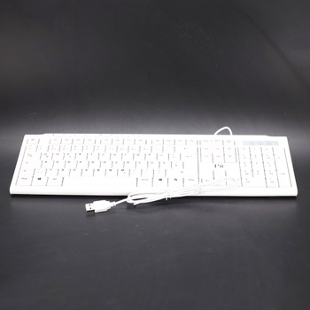 Rii Wired Slim Business klávesnica (USB) pre počítač, notebook (Windows a macOS), QWERTZ nemeckej