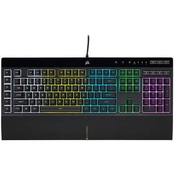 Corsair K55 RGB PRO, 5Z RGB, Rubber Dome - čierna - mierne…