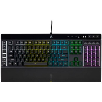 Corsair K55 RGB PRO, 5Z RGB, Rubber Dome - čierna - mierne poškodený obal