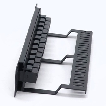 12portový patch panel GeeekPi Cat6, 1U pre 10palcové racky – modulárny panel s Keystone spojkami a