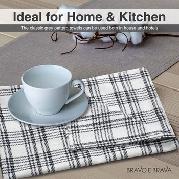 Kuchynské utierky LinenWeave, 5 kusov - 100% bavlna, 45 x 70 cm - super savé - utierka prateľná v