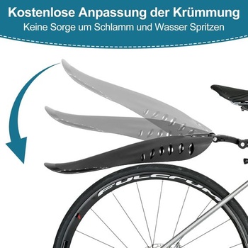 Súprava blatníkov na bicykel, predné a zadné blatníky pre všetky horské/cestné/MTB bicykle, vhodné pre