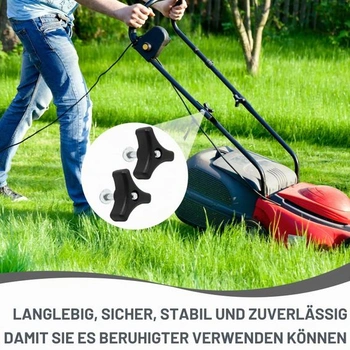 2 sady univerzální rukojeti sekačky na trávu, křídlové matice, šroub, trojúhelníková rukojeť, sada