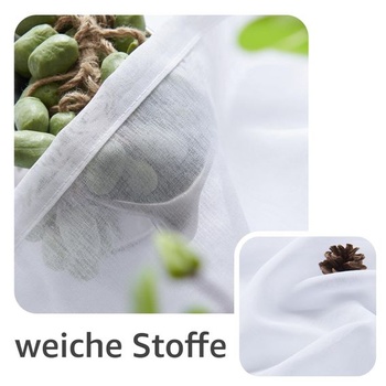 TOPICK Záclonové panely s pútkom, sada 2 kusov, V 160 x Š 140 cm, biele (balenie po 2 ks)