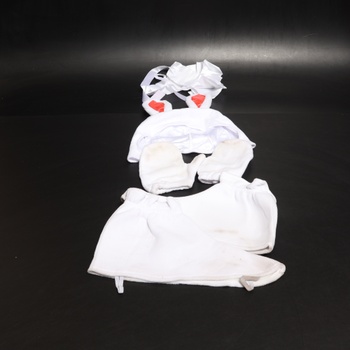 Kostým králíka EraSpooky pro dospělé, unisex muži a ženy, maskot bílý králík, halloweenský kostým
