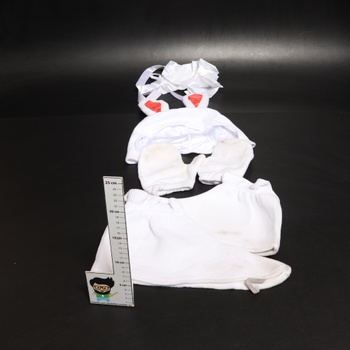 Kostým králíka EraSpooky pro dospělé, unisex muži a ženy, maskot bílý králík, halloweenský kostým