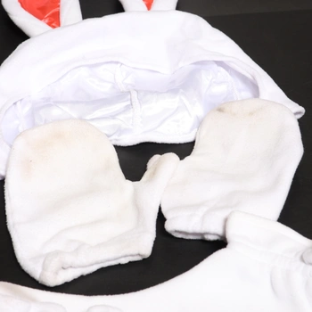 Kostým králíka EraSpooky pro dospělé, unisex muži a ženy, maskot bílý králík, halloweenský kostým