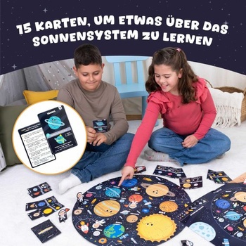 BONNYCO XXL detské puzzle Slnečná sústava so 70 veľkými dielikmi s planétami