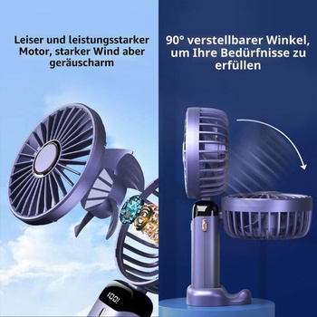 Prenosný dobíjací mini ventilátor Axijobs