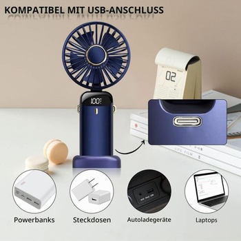 Prenosný dobíjací mini ventilátor Axijobs