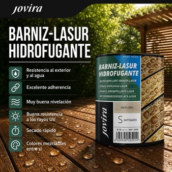 JOVIRA PINTURAS Vodeodolné moridlá na drevo, saténový povrch, na vodnej báze, chránia, zdobia a