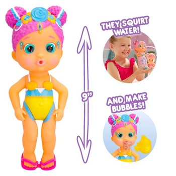 BLOOPIES Kúzelný chvost Mermaids Melody Morská panna s odnímateľným lesklým chvostom a jej morským