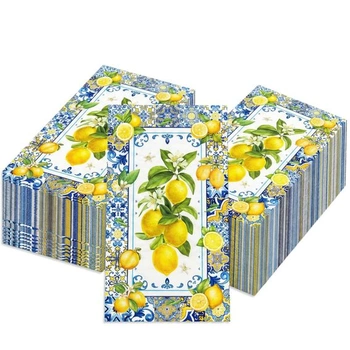 40 obrúskov s citrónovou tématikou, 33x40cm, dekoratívne…