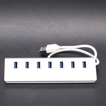 Herfair USB 3.0 Hub se 4 porty pro vysokorychlostní přenos dat, USB Hub 4 USB datové porty, USB Hub