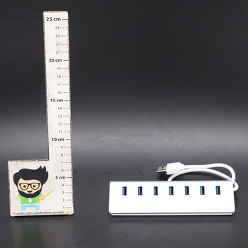 Herfair USB 3.0 Hub se 4 porty pro vysokorychlostní přenos dat, USB Hub 4 USB datové porty, USB Hub