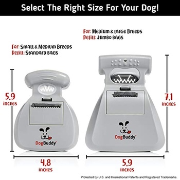 Lopatka na exkrementy DogBuddy, veľ. L, sivá