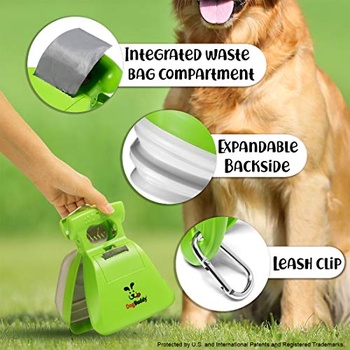 Lopatka na exkrementy DogBuddy, veľ. L, sivá