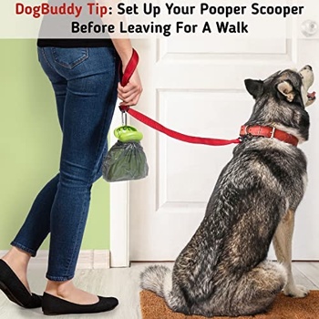 Lopatka na exkrementy DogBuddy, veľ. L, sivá