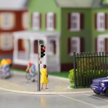 Evemodel 2 kusy HO měřítko 1:87 zelená červená žlutá model semaforu signální vozidlo konstrukce