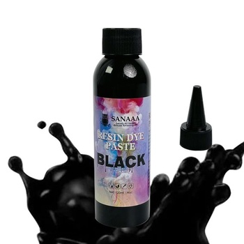 SANAAA 120ml epoxidová farebná pasta, čierna živicová farebná pasta, UV živicové farby,