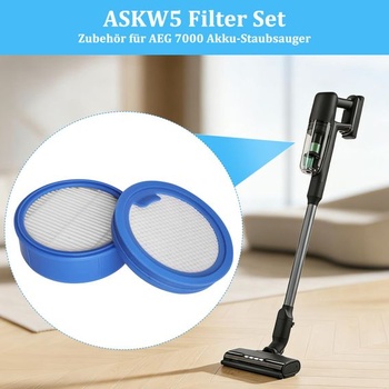 Súprava filtrov ASKW5 Performance Kit pre akumulátorové vysávače AEG 7000, 4 predmotorové filtre a 2