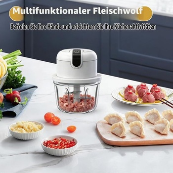 Elektrický mini sekáčik na cibuľu, 350 ml, dobíjací cez USB, bezdrôtový, malý sekáčik na cibuľu,