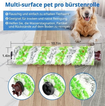 Príslušenstvo pre vysávač Bissell CrossWave 3 v 1 C3 Pro pre mokré/suché vysávače 3555N, 3 kefy