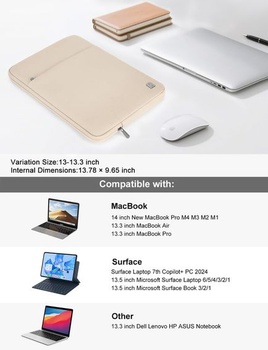 Taška na notebook DOMISO pre 14-palcový MacBook Pro M5 2026/M4/M3/M2/M1/Max, vhodná aj pre