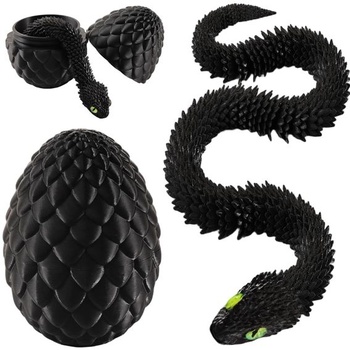 Joycabin 3D tlačený had s 13cm vajcom, hračka Fidget,…