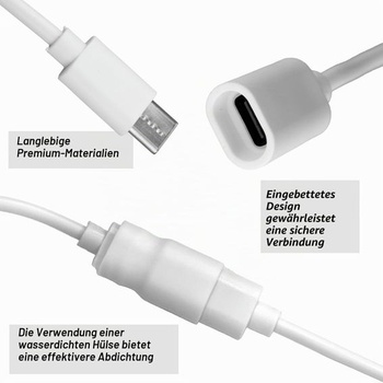 6m dlhý predlžovací kábel USB-C, zástrčka USB-C do
