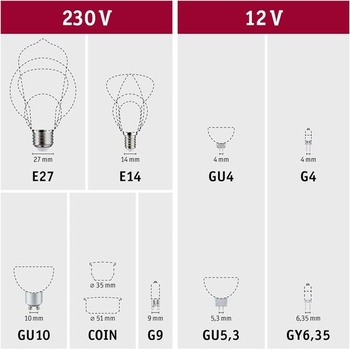 Paulmann 28707 LED žiarovka s vláknom, sviečka, 4,7 W, stmievateľná, číra, 2700K, teplá biela, E14
