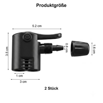2ks univerzálne pumpičky pre pumpičku na bicykel, náhradná dvojitá pumpička pre podlahovú pumpičku