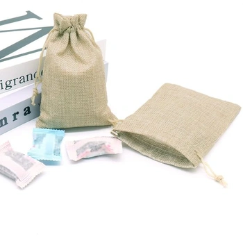YUNSHANGHE 24dílné jutové sáčky, malé dárkové tašky 15x20 cm, jutové tašky tote, sáčky na šperky se