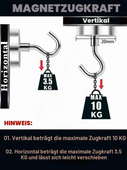 Neodymové magnetické háčky, extra silné magnety s háčkem, magnety na hrnce, silné magnety o