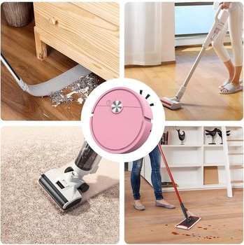 Robotický vysávač Boffoer Mini, kompaktný robotický vysávač a mop 2 v 1 na tvrdé podlahy, tichý