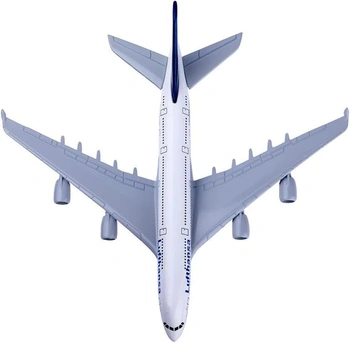 YGCHEN Model letadla z lehké slitiny A380 Lufthansa Model letadla 1/400 Litý kovový model letadla