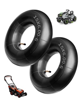 LAOYE 2x duša 15x6.00-6 s uhlovým ventilom TR-87 duša pre záhradný traktor 6.00-6 náhradná duša