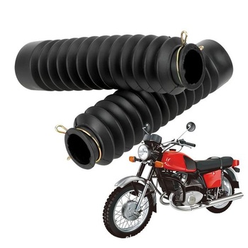 Kryt vidlice motocykla, 1 pár krytov proti prachu na prednej vidlici motocykla, tlmič nárazov, gumový