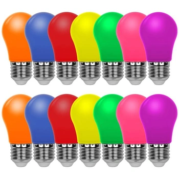 AUAUY 14 ks E27 LED farebné 2W žiarovky, A45 žiarovky…