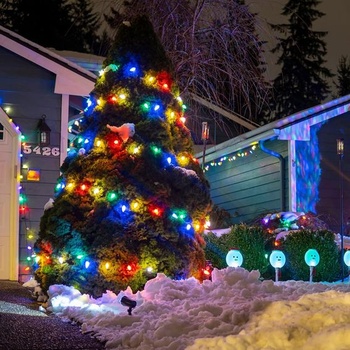 AUAUY 14 ks E27 LED farebné 2W žiarovky, A45 žiarovky červená, oranžová, žltá, zelená, modrá,