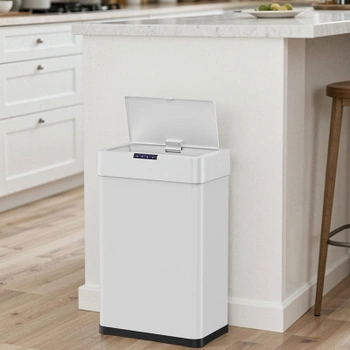 Kuchynský odpadkový kôš so senzorom LY-38, 50 l, biely - N