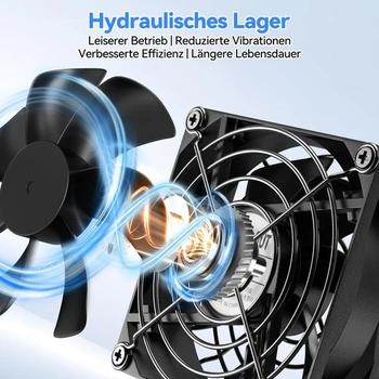 OTraki USB ventilátor 80 mm s 3 nastaviteľnými rýchlosťami, 5V ventilátor pre PC skriňu, mini USB