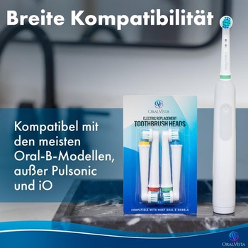 Hlavica elektrickej zubnej kefky, balenie po 8 kusoch kompatibilné s kefkovými hlavicami