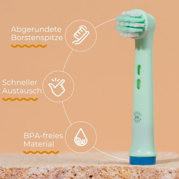 Kefkové hlavice kompatibilné s Oral-B pre deti | OralVista 16 farebných elektrických