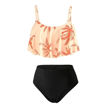 Dievčenské bikinový set, dvojdielne plavky s volánmi, vek…