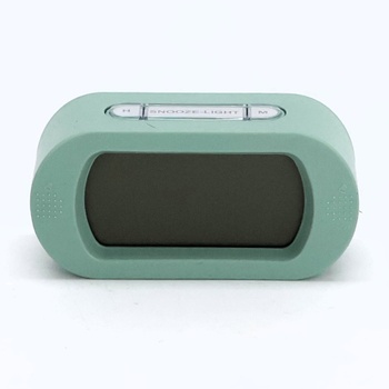 Karlsson KA5753GR Digitální LCD podsvícený budík Gumový ABS pogumovaný zelený V7 x 5 x 14 cm