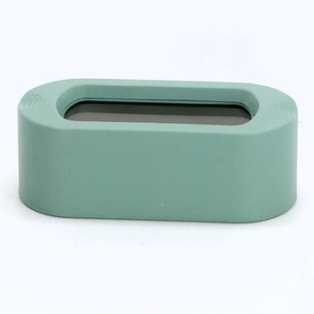 Karlsson KA5753GR Digitální LCD podsvícený budík Gumový ABS pogumovaný zelený V7 x 5 x 14 cm
