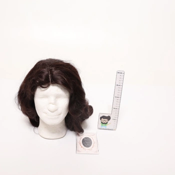 Vlnitá parochňa Sofeiyan, 70 cm dlhá tmavo hnedá parochňa s centrálnou časťou, dámske parochne,