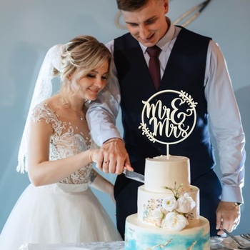 Svatební ozdoba na dort Mr & Mrs 18